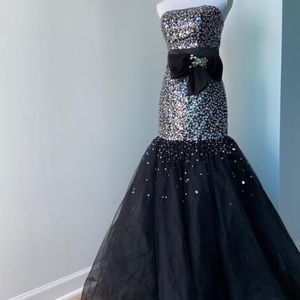Black ball gown dress